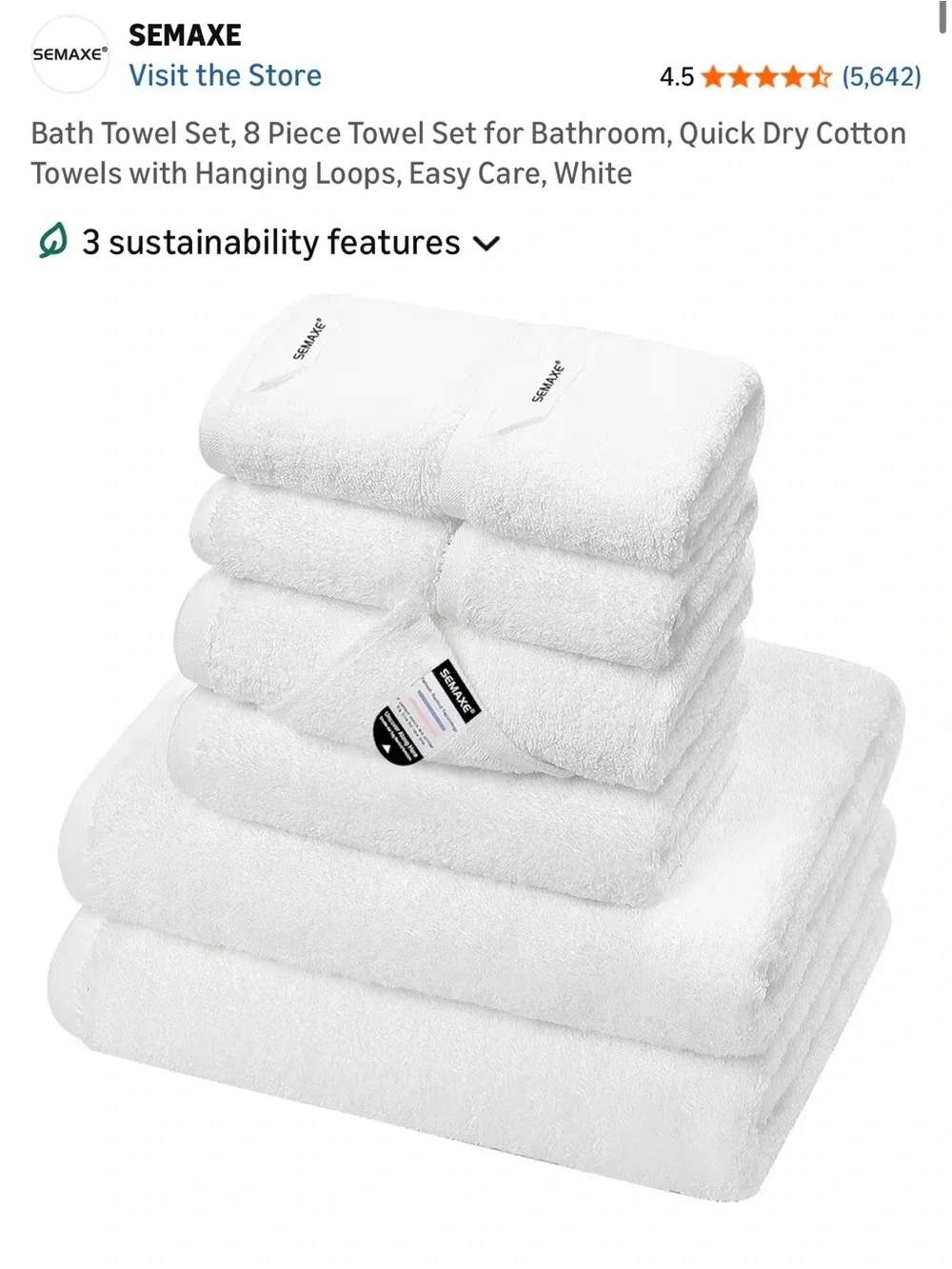Colorful Red-Pink Gradient Bath Towel Set - 8pc